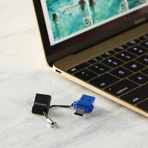 Miniatura 8 de Verbatim Unidad flash USB 3.2 Gen 1 Dual OTG Store 'n' Go de 32 GB para dispositivos USB-C, unidad de pulgar tipo C 2 en 1