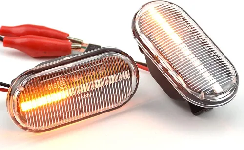 Miniatura 4 de 1 par de luces de marcador de guardabarros delanteros dinámicos LED marcadores laterales compatibles con Nis-san 350Z Z33 Frontier D40 Cube Z11