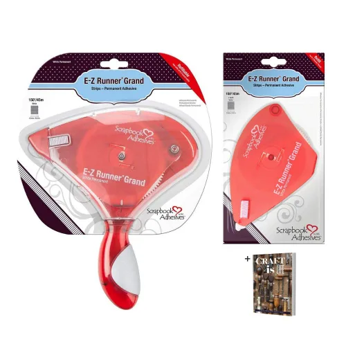 Adhesivos para álbumes de recortes de 3 L - EZ Runner Grand Dispensador de adhesivo y EZ Runner Grand Refill - Dispensador de cinta adhesiva de