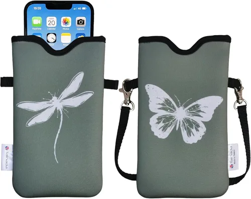 Miniatura 91 de Tainada Funda Estuche Bolsa de Neopreno para Teléfono para Hombres y Mujeres con Correa Cruzada/Cordón para el Cuello para iPhone 17/16/15 Pro Max