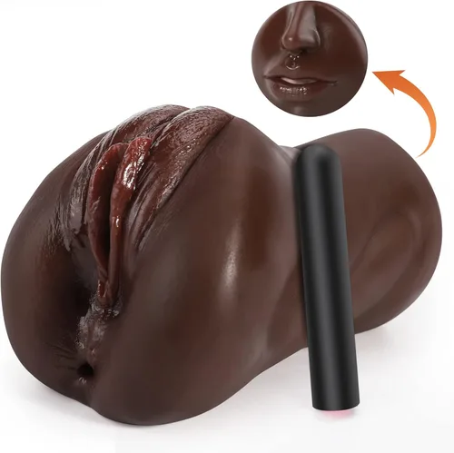 Miniatura 7 de Masturbadores Masculinos de Bolsillo con Vibrador de Bala - Masturbador Masculino 3 en 1 con 10 Modos de Vibración, Coños de Bolsillo con Boca