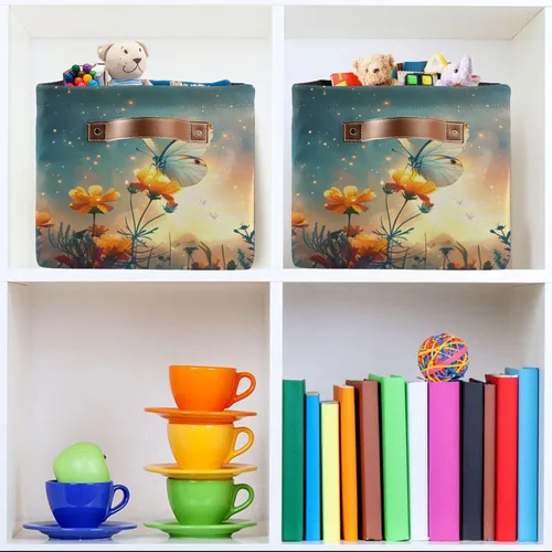 Miniatura 7 de senya Cesta de almacenamiento 1 unids grande plegable bolsa de ropa rectangular plegable tela cesta de lavandería plegable cubo de lavado plegable