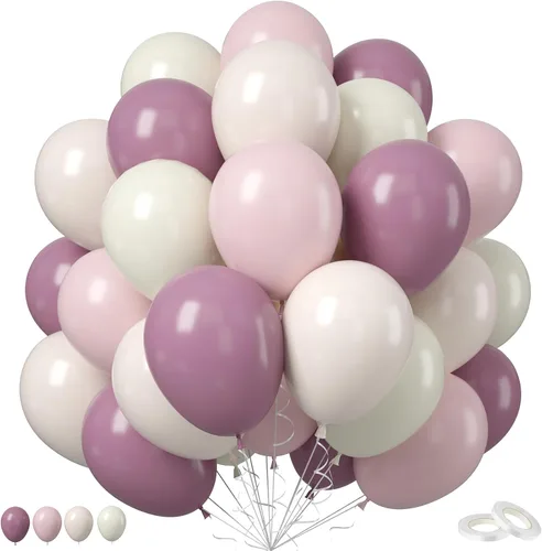 Miniatura 10 de FEYG - Juego de arco de globos, 50 globos de color azul, amarillo y blanco. Globos de látex para cumpleaños, bodas, baby shower, compromiso, Azul