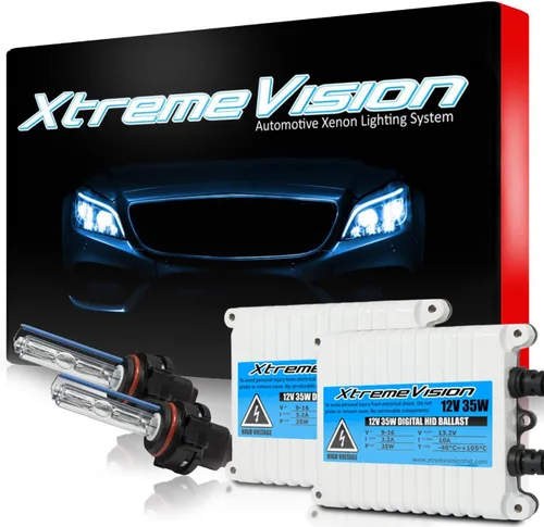 Miniatura 20 de XtremeVision H1 10K 35W AC Xenón Paquete - Bombilla de faro de Xenón con balasto de AC delgado - 10000K Azul Oscuro - Bombillas de Xenón - 1 par