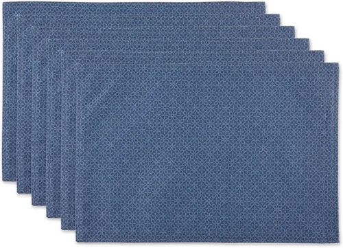 Miniatura 14 de DII Colección de mesa para interior/exterior con agujero para sombrilla con cremallera, lavable a máquina, celosía tonal, mantel, 60 pulgadas