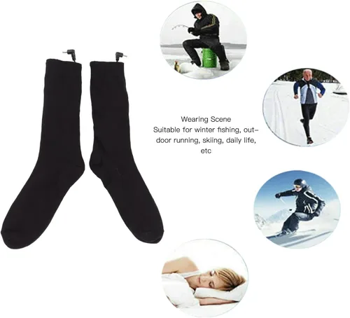 Miniatura 3 de Calcetines calefactables, calcetines térmicos recargables, calcetines de calefacción a batería para hombres y mujeres, calentadores de pies