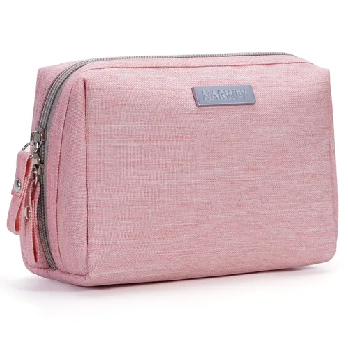 Miniatura 11 de Narwey Bolsa grande de maquillaje de viaje, bolsa organizadora de cosméticos, bolsa de aseo personal, bolsa de maquillaje, bolsa con cremallera