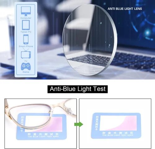 Miniatura 8 de Gafas de lectura progresivas multifocal, con bisagra de resorte, bloqueo de luz azul, multifocal, sin línea, para mujeres y hombres