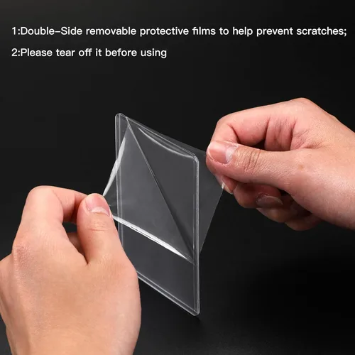 Miniatura 4 de 25 piezas cargadores superiores regulares súper transparentes, para tarjetas estándar, ligeramente flexibles, 35 puntos, cargadores superiores