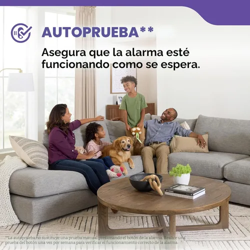 Miniatura 9 de Kidde Detector de humo y monóxido de carbono, funciona con batería de 10 años, con alertas de voz, luces de estado LED, alarma de 85 dB, 5 pulgadas