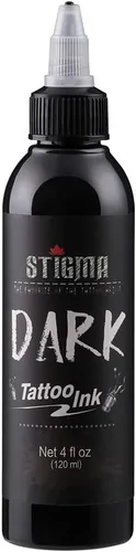 Miniatura 8 de STIGMA Tinta de tatuaje negra 4 oz 4.1 fl oz forro, pigmento de tatuaje estándar de EE. UU. Color concentrado uniformemente vibrante y brillante