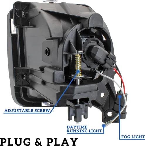 Miniatura 4 de Luces antiniebla LED con luces de circulación diurna para Dodge Ram 1500 2013-2018, montaje de lámparas antiniebla Plug & Play para camioneta