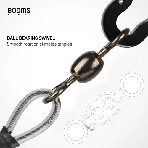 Miniatura 5 de Booms Fishing T02 - Correa de caña de pescar, correa de remo para kayak, accesorios de pesca para tabla de remo, cordón de pesca resistente