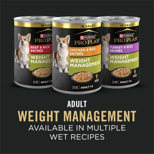 Miniatura 7 de Purina Pro Plan Alimento para perros con fórmula de mezcla triturada de pollo y arroz para el control de peso - Bolsa de 34 lbs (15.42 kg)