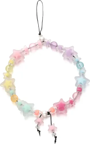 Miniatura 13 de Correa de muñeca para celular, bonita cadena para teléfono, cordón para teléfono, cadena con cuentas de arcilla, accesorios para teléfono, lindas
