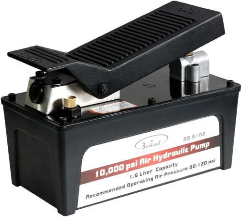 Miniatura 8 de BESTOOL Bomba hidráulica de aire, depósito de 10,000 PSI de 1/2 galones, salida de aceite NPT de 3/8 pulgadas, tubo de 2 x 6.5 pies, bomba