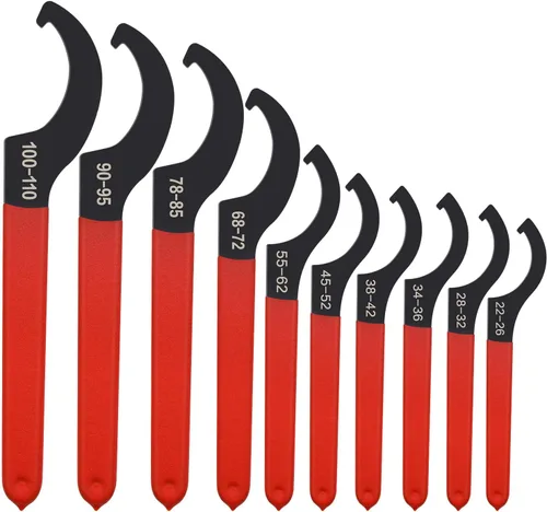 Mdvora Juego de llaves inglesas de coilover de 10 piezas, para sistema de suspensión y ajuste de choque 10pcs