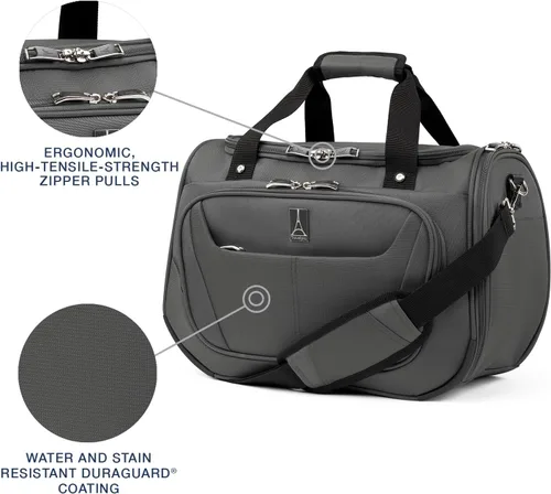 Miniatura 305 de Travelpro Maxlite 5 - Juego de 2 piezas de equipaje de mano de tela, expandibles con 4 ruedas giratorias, bolso blando para debajo del asiento, Negro