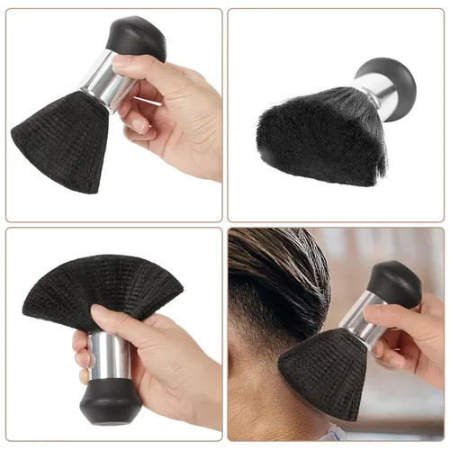 Miniatura 6 de Capa profesional para cortar el pelo con cepillo para el cuello, capa de peluquería de gran tamaño para hombres, mujeres y niños
