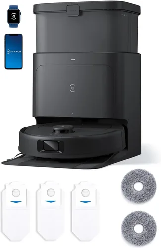 Miniatura 12 de ECOVACS DEEBOT T50 MAX PRO Omni Robot Aspirador y trapeador, succión de 18,500 Pa, elevación automática de 0.709 in, ZeroTangle y TruEdge 2.0, AIVI