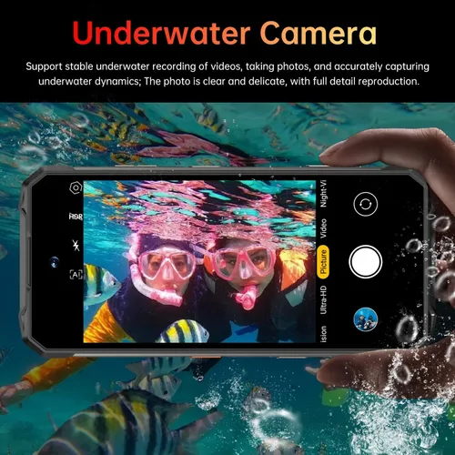 Miniatura 9 de MMY 32+1TB Teléfono celular desbloqueado resistente Armor, teléfono inteligente de 6.99" HD con fotografía de visión nocturna de 68+108MP, 22000mAh