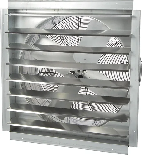 Miniatura 4 de Strongway Ventilador de escape de obturador de accionamiento directo totalmente cerrado, 14 pulgadas, 1400 CFM, 120 voltios, 4 cuchillas