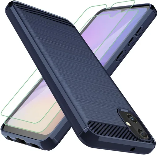 Miniatura 9 de Osophter Para Galaxy A05 Caso: con 2 unids Protector de pantalla Absorción de Golpes Flexible TPU Cubierta Protectora de Caucho para Samsung Galaxy