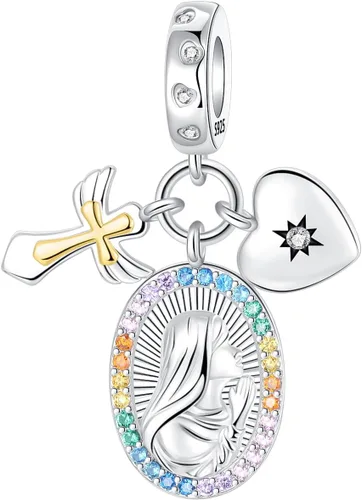 Miniatura 288 de LUXILLA Abalorio de plata de ley 925 para madre, hija, abuela, para familia, amor, madre, hija, abuela, para pulseras, collares, dijes, abalorios