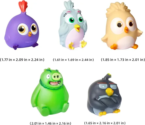 Miniatura 3 de ROLOSO Juguetes coleccionables de Angry Birds con licencia, 13 figuras de acción, juego de rebaño, juegos de cerdo City Strike 2 Takedown Space