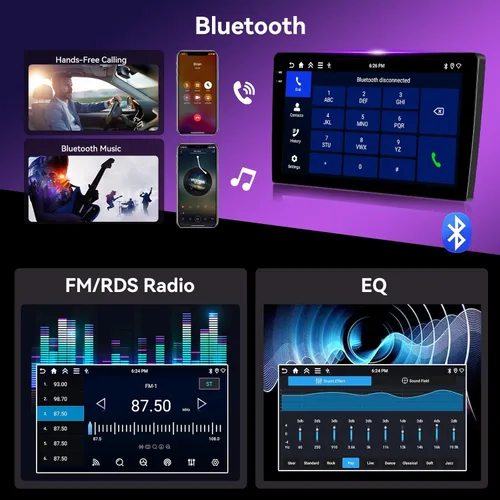 Miniatura 6 de Estéreo de coche para Ford F150 2009-2012 con CarPlay Android Auto, [4G+128G] Pantalla táctil Android 15 Ford F150 Radio de coche con Mirror Link