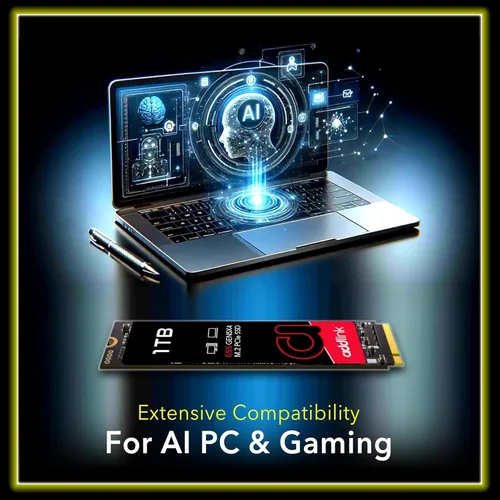Miniatura 3 de Addlink G55 1TB PCIe 5.0 Gen5 NVMe M.2 SSD - Hasta 10,200 MB/s - Actualización de juegos de PC, fotografía, edición y diseño de video - Unidad