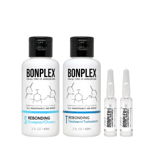 Perfect Bonding - Champú, tratamiento y ampolla para restaurar el cabello, fuerza de unión, sin encrespamiento, suave y brillante, reparación de