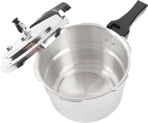 Miniatura 5 de Olla a presión, olla a presión a prueba de explosiones de 3 litros, gran capacidad, estufa de aluminio, olla de cocción rápida con estante de vapor