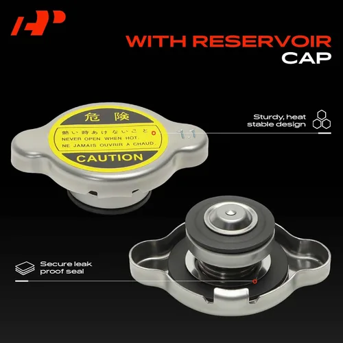 Miniatura 5 de A-Premium Tanque de depósito de recuperación de desbordamiento de refrigerante del motor [con tapa y manguera] compatible con Nissan Armada