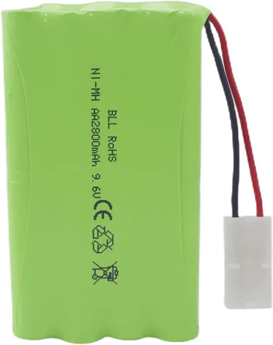 Miniatura 7 de 2 pilas recargables AA de 9.6 V 2800 mAh con enchufe Tamiya con cable de carga USB para coches de juguete a control remoto, camiones, tanques
