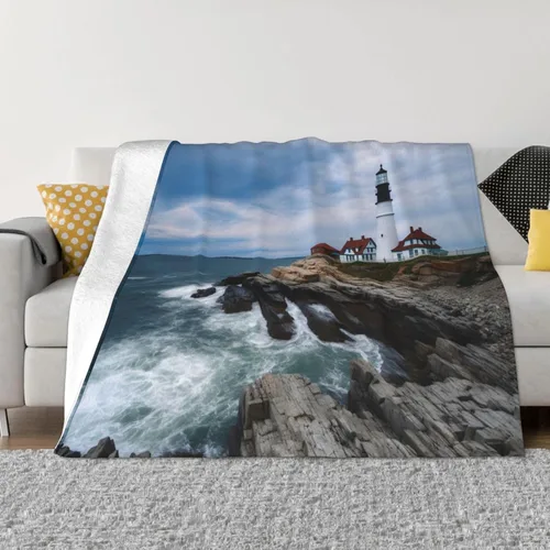 Miniatura 25 de Manta de franela estampada decorativa, hojas de otoño, manta suave para cama, sofá, decoración de silla, regalos para todas las estaciones, 60 x 50