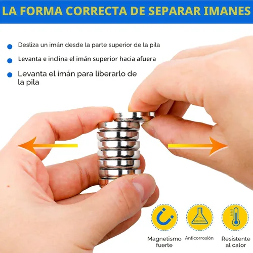 Miniatura 4 de Imanes de taza con agujero avellanado, imán con tornillo, imanes con base redonda con fuerza de sujeción industrial, 60 libras de fuerza