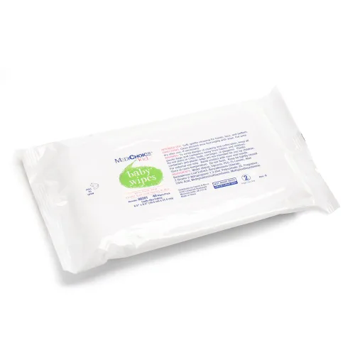 MediChoice Toallitas para bebé, paquete suave, 6.5 pulgadas x 8.5 pulgadas, 1314088201 (caja de 960)