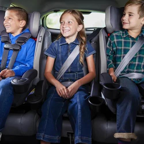 Miniatura 27 de Safety 1st EverSlim - Asiento de automóvil convertible 4 en 1, clip de pecho SecureTech, ultra delgado, 4 modos de bebé a refuerzo, asiento
