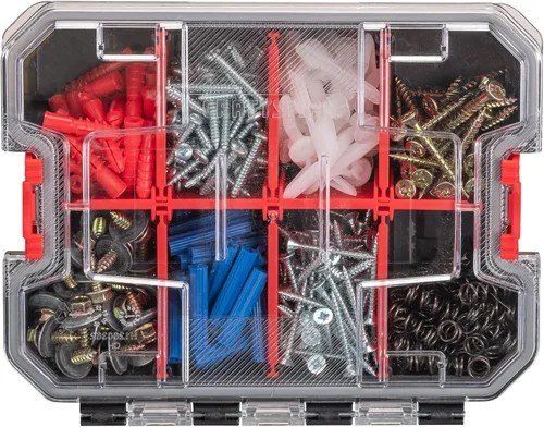 Miniatura 5 de CRAFTSMAN VERSASTACK Organizador de almacenamiento, organizador de piezas pequeñas, 8 compartimentos, tapa incluye pestillo seguro (CMST17827)
