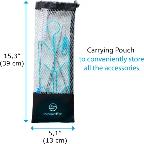 Miniatura 2 de InnerFit Kit de limpieza de vejiga de hidratación - Kit de limpieza de vejiga de agua 5 en 1 para vejigas universales - 3 cepillos - 1 marco