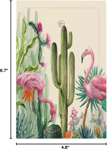 Miniatura 733 de Cubiertas de placa de pared de 3 gang con interruptor de luz de triple palanca, en negro y dorado con esplendor de oro rosa, estampado floral