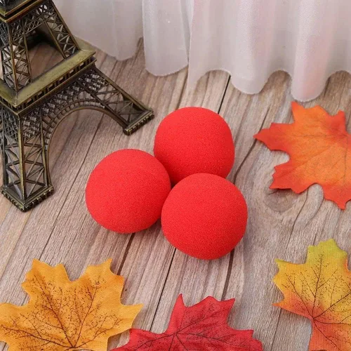 Miniatura 7 de 10 bolas de esponja rojas, herramientas mágicas suaves, ligeras, mini bolas de esponja mágicas, accesorios de truco de comedia clásica de calle