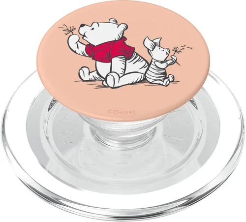 Miniatura 8 de Disney Winnie the Pooh and Piglet PopSockets PopSockets estándar de diente de león rosa