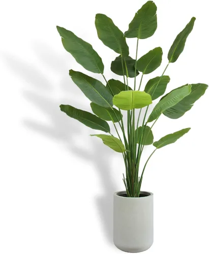 Miniatura 13 de CG Hunter Árbol de filodendro sintético, soporte de árbol artificial de alta calidad para interiores, 3 pies de alto, hojas realistas y tronco