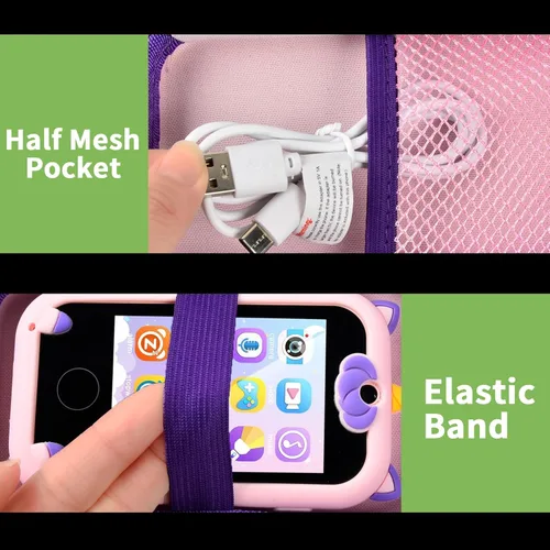 Miniatura 4 de ALKOO - Funda para teléfono inteligente de juguete para niños, compatible con Kikapabi/para Joozfee/para dancingcow/para Prysyedawn, soporte