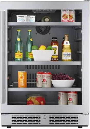 Miniatura 14 de Avallon ABR151BLSS Centro de bebidas de 15 pulgadas de ancho para 86 latas con iluminación LED