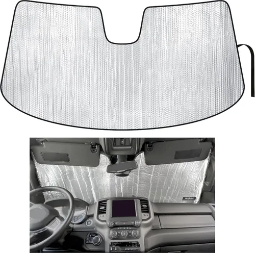 Miniatura 10 de YelloPro - Parasol para ventana lateral para asiento delantero (juego de 2) ajuste personalizado para Dodge RAM 1500 2019 2020 2021 2022 2023 2024