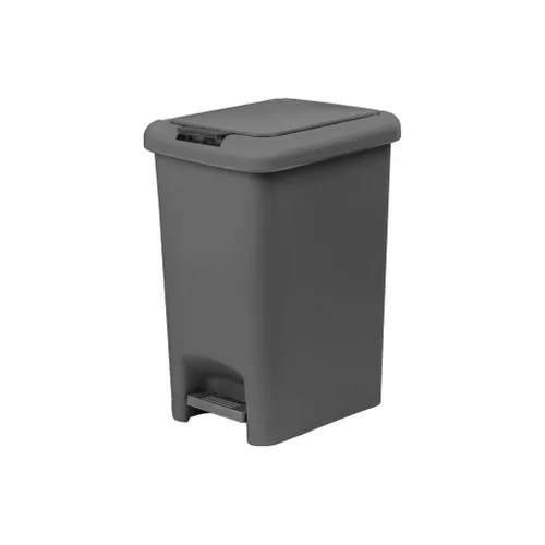 Miniatura 10 de Superio Bote de basura delgado con pedal de pie, bote de basura de 6.5 galones con tapa, cubo de basura de plástico mediano, papelera para baño