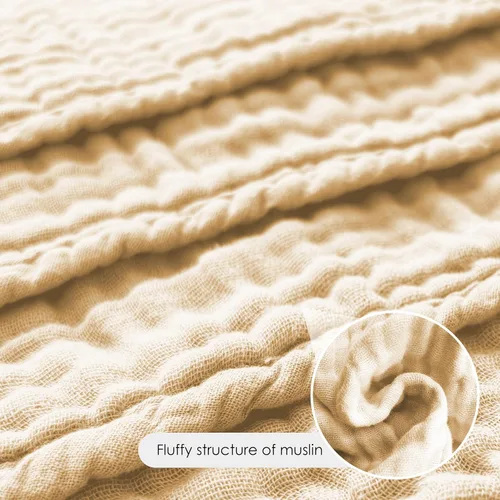 Miniatura 5 de Paquete de 12 paños de muselina para eructos, grandes de 20 x 10 pulgadas, ultra absorbentes, 100% algodón para babas y desorden del bebé, trapo